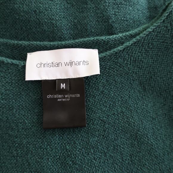 CHRISTIAN WIJNANTS Kopan Merino Wool Sweater In Pine Green Size M - Picture 5 of 9